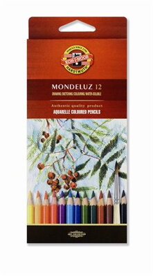 Akvarelové umelecké ceruzky, Mondeluz 12ks