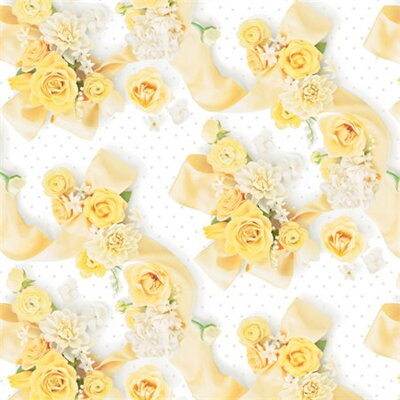 Baliaci papier , svadobný,žlté ruže