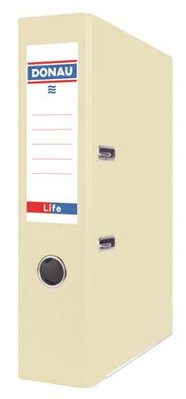 Pákový šanón, 75 mm, A4, PP/kartón, s ochr. spod. kov. DONAU "Life"