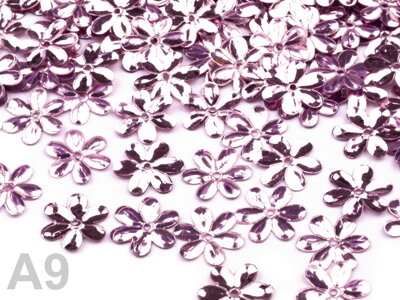 Flitre flower fialová lila lesklá
