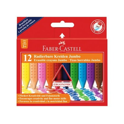 Voskové pastelky Faber Castell Grip Jumbo Plastic Colour, 12ks