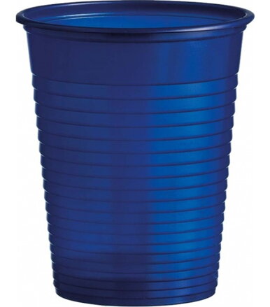 Plastový pohár jednorázový, modrý