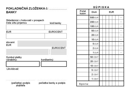 Pokladničná zloženka banky