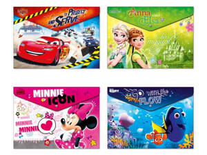 Obalová taška s patentom A4,Disney motív