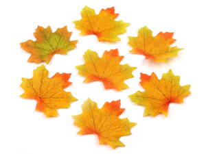 Dekorácia jesenný list, 8 x 8 cm