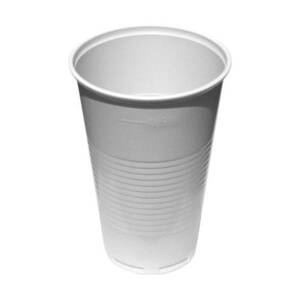 Jenorázový plastový pohár 0,5l, biely