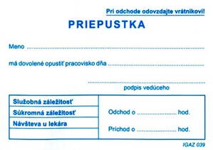 Priepustka A7