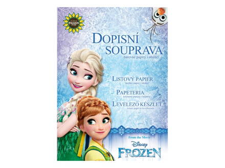 Listový papier farebný LUX 5+10 Disney (Frozen)1