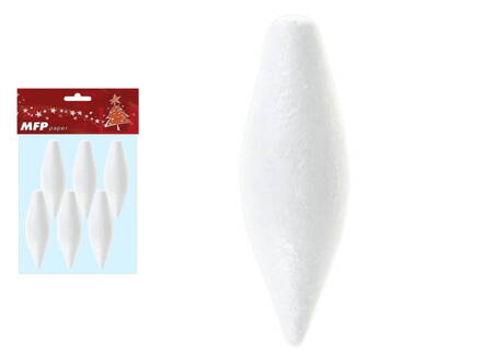Polystyrénové šišky 10 cm,6ks/bal