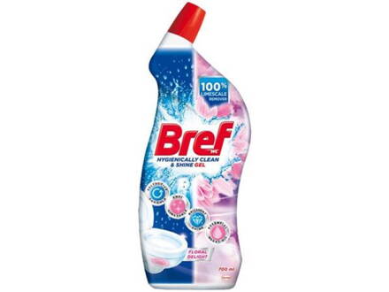 Čistiaci prostriedok na toalety "Bref", kvety, 700 ml