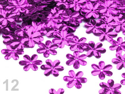 Flitre flower fialová purpura lesklá