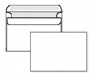 Obálka C6, samolepiaca, biela