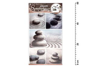 Samolepiaca dekorácia 10030 kameňe v písku 60x32cm