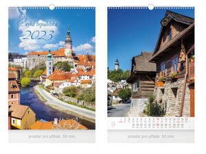 Kalendár 2023 nástenný Česká republika