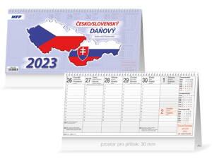 Kalendár 2023 stolový Česko/slovenský