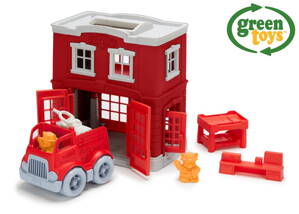 Green Toys Hasičská stanica s autíčkem W009294