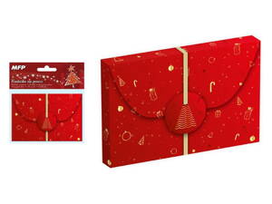 Škatuľka na peniaze vianočný 12x8x1cm