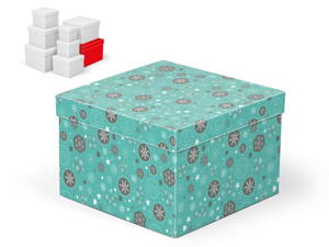 Krabička darčeková vianočná C-V002-H 22x22x15cm