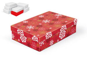 Krabica darčeková vianočná A-V006-C 28x18x7cm