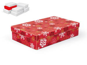 Krabica darčeková vianočná A-V006-D 30x19x7cm