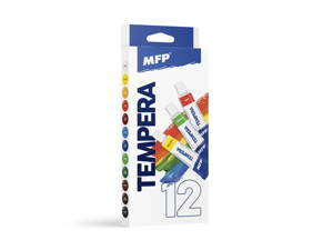 Farby temperové 12ks 12ml