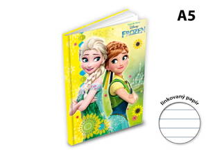 Záznamová kniha A5 MFP 100l/linka ZL5104- Y04 Disney (Frozen)