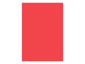 Farebný papier pre výtvarné účely A3/100listov/80g , červený, EKO
