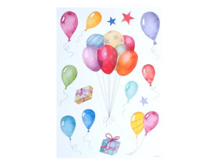 Samolepiaca dekorácia 15123 balóny 24x42cm