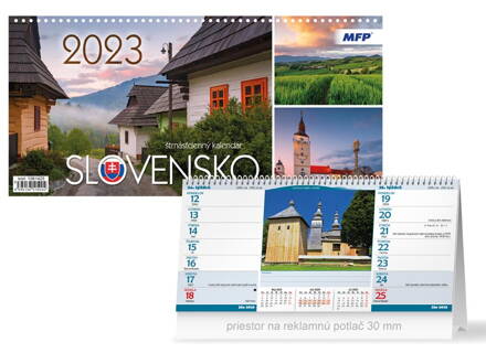 SK Kalendár 2023 stolový Slovensko (štrnásťdenný)