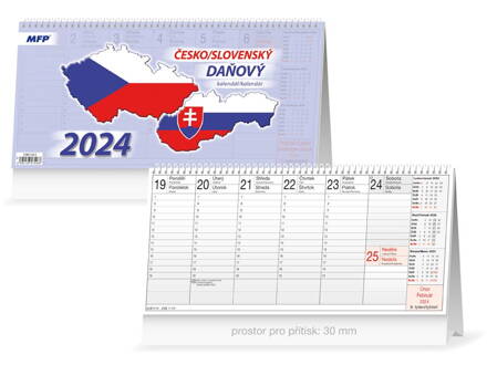 Kalendár 2024 stolový Česko/slovenský
