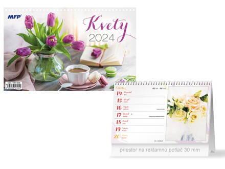 SK Kalendár 2024 stolový Kvety