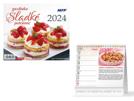 SK Kalendár 2024 stolový mini Gazdinka - sladkej potešenie