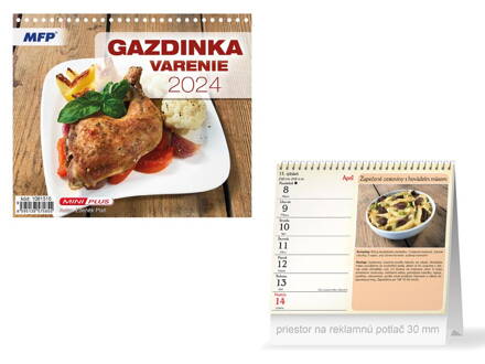 SK Kalendár 2024 stolový mini Gazdinka - varenie