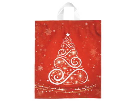 Igelitová vianočná taška  vzor 5 39x46x8 (s uchom)