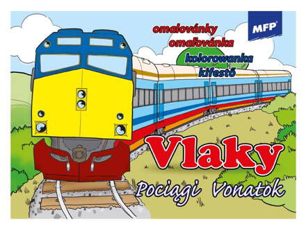 Omaľovánky MFP Vlaky