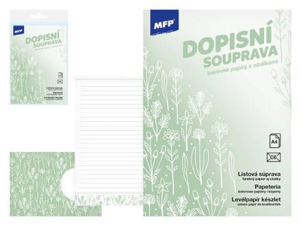 Listový papier farebný LUX 5+10 (Kvety)