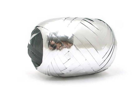 Stuha PD viazacie 20m metal stříbrná