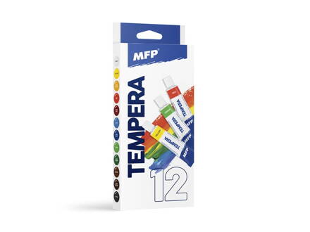 Farby temperové 12ks 12ml