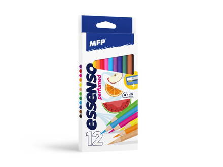 Pastelky MFP 12 ks Voňavé triangular so strúhadlom