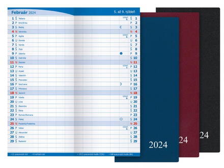 SK Diár 2024 M101/PVC mesačný