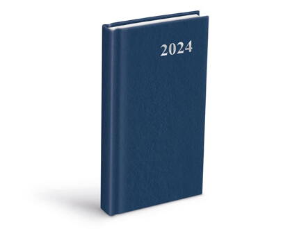 Diár 2024 D802 PVC modrý 90x170mm denný