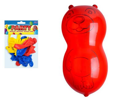 Balónik nafukovacie štandard medveď 12 ks sáčik