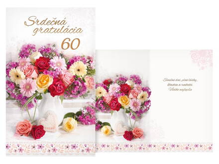 SK Blahoželanie k narodeninám 60 M11-536 T