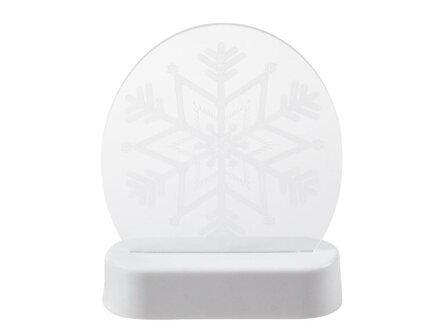 Dekorácia svietiaca acrylyc snowflake 13x17,2x5cm XY-202151