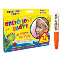 Farby na tvár,čierna,biela,oranžová