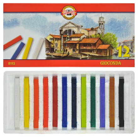 Kriedy GIOCONDA olejové, 12 ks 