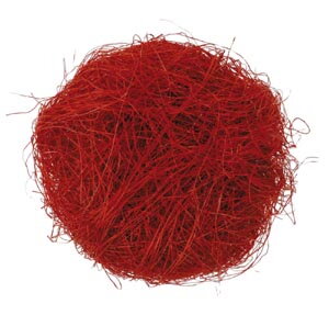 Dekoračný sisal aranžovací, červený, 50g