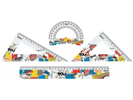 Pravítko sada 4 ks Tatoo