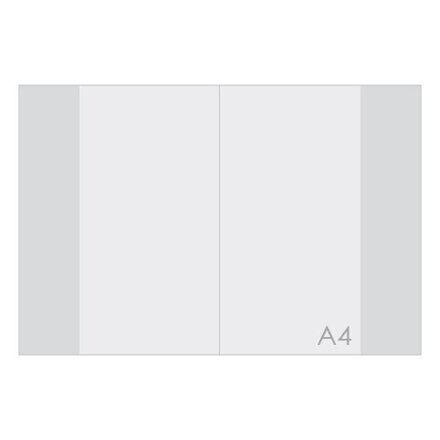 Obal na zošit A4, transparentný, hrubý