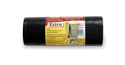 VRECIA NA ODPADKY Vrecia na odpadky, extra silné, 135 l, 10 ks, TUTI "Extra"